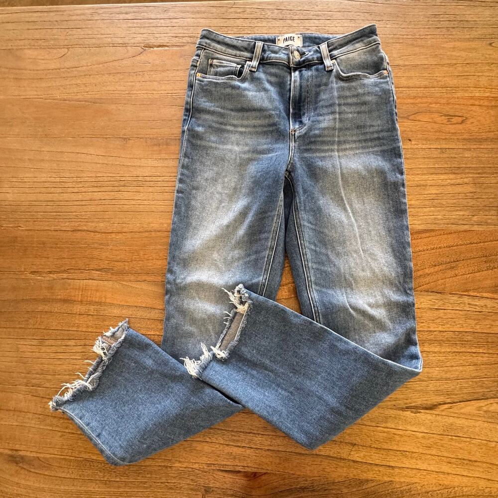 Paige Cindy High-Rise Crop Straight-Leg Jeans - Size 27 - Picture 9 of 9